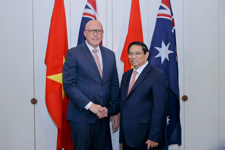 Lãnh đạo Đảng Tự do Úc Peter Dutton khẳng định nước này luôn coi trọng quan hệ với Việt Nam, cho dù đảng nào lên nắm quyền ở Úc - Ảnh: NHẬT BẮC