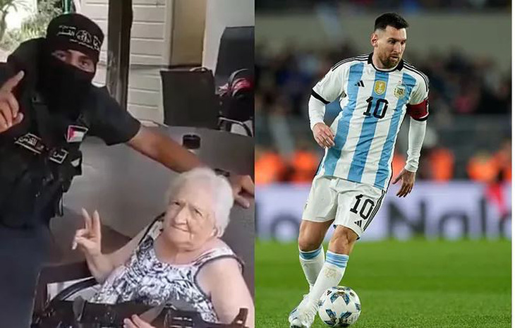 Lực lượng vũ trang Hamas đã tha cho bà lão, sau khi bà nhắc đến tên Messi - Ảnh: Marca