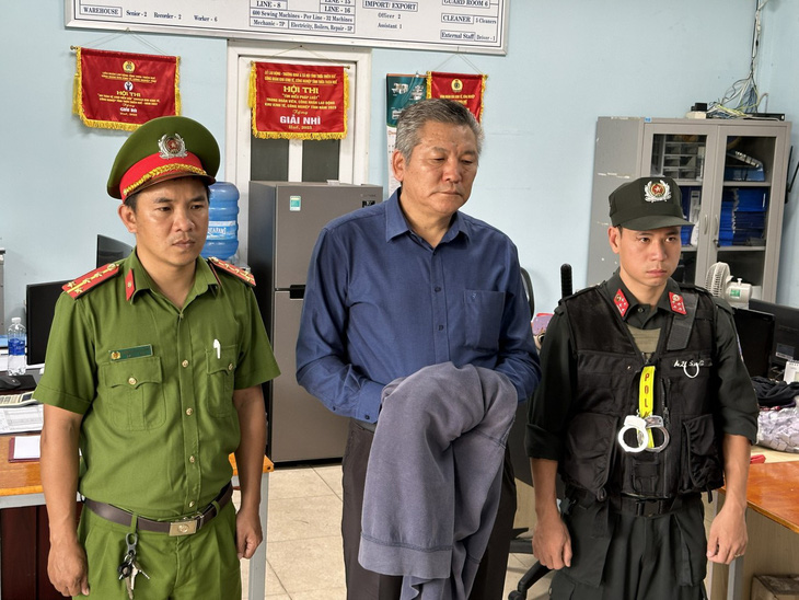 Ông Kang Myung Gyu - giám đốc Công ty TNHH MTV Takson Huế - bị Công an Thừa Thiên Huế bắt tạm giam - Ảnh: công an cung cấp
