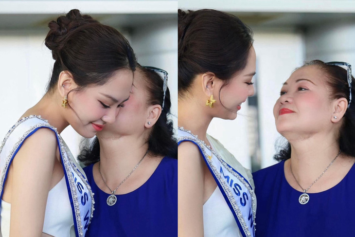 Hoa hậu Huỳnh Nguyễn Mai Phương đăng ảnh cùng mẹ trong ngày 8-3 - Ảnh: FBNV