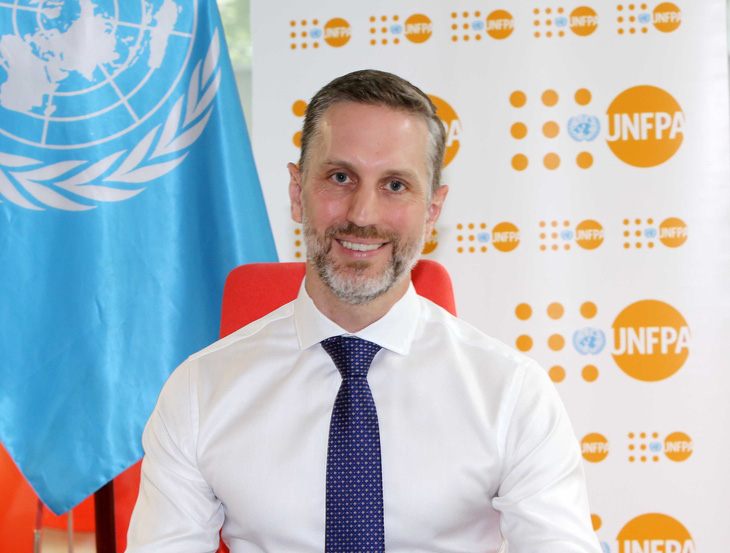 Ông Matt Jackson, trưởng đại diện Quỹ Dân số Liên Hiệp Quốc - Ảnh: UNFPA