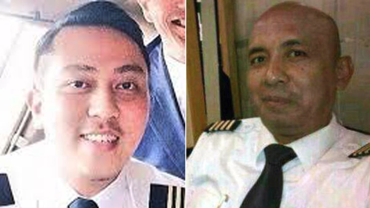 Cơ trưởng Zaharie Ahmad Shah (phải) và cơ phó Fariq Abdul Hamid của chuyến bay MH370 - Ảnh: 9NEWS.COM.AU