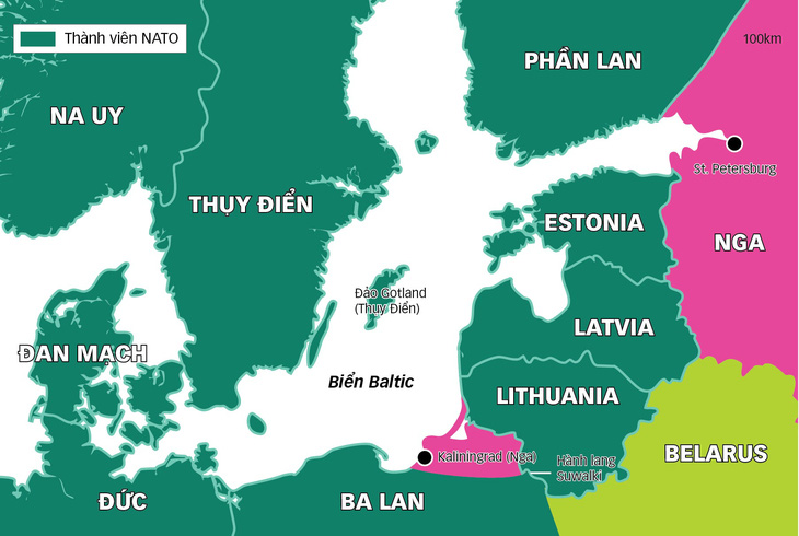 Biển Baltic thành &quot;hồ NATO&quot; - Nguồn: Financial Times - Dữ liệu: BÌNH AN - Đồ họa: TUẤN ANH