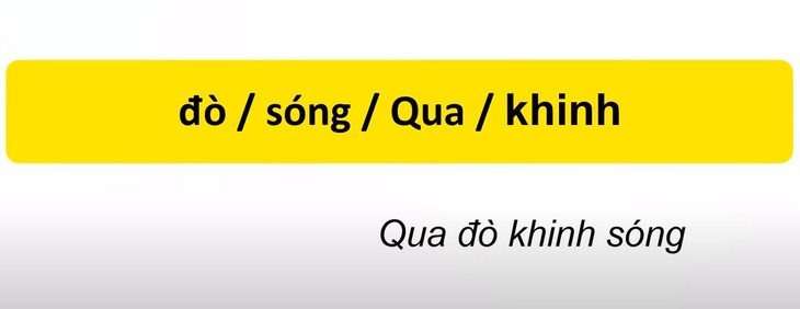 Thử tài tiếng Việt: Sắp xếp các từ sau thành câu có nghĩa (P49)- Ảnh 4.