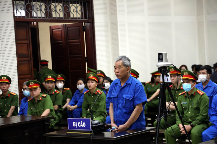 Bị cáo Trương Xuân Đước tại phiên tòa - Ảnh: TIẾN THẮNG