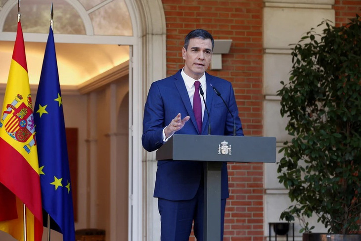 Thủ tướng Tây Ban Nha Pedro Sanchez - Ảnh: AFP/TTXVN