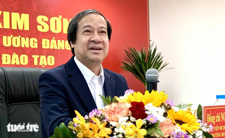 Bộ trưởng Bộ Giáo dục và Đào tạo Nguyễn Kim Sơn vừa được bổ nhiệm giữ chức chủ tịch Hội đồng giáo sư nhà nước - Ảnh: TRẦN HUỲNH