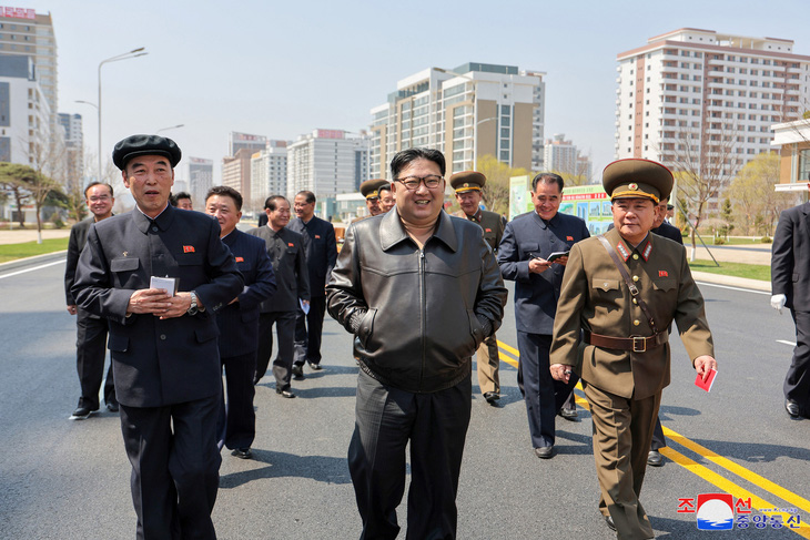 Nhà lãnh đạo Triều Tiên Kim Jong Un - Ảnh: KCNA