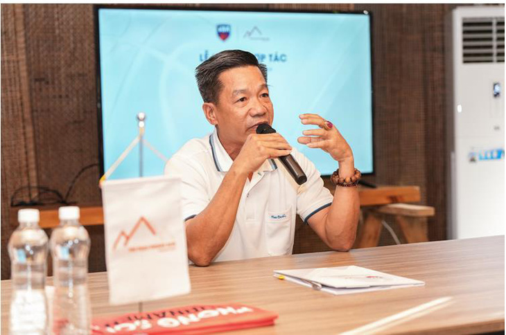 Ông Phạm Văn Phong - tổng giám đốc Thể thao Phong Sơn - chia sẻ về kế hoạch hợp tác