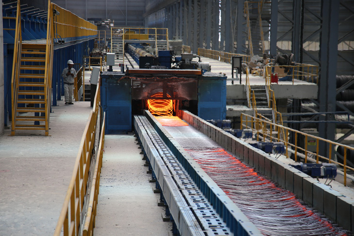 Nhà máy sản xuất thép của Hòa Phát - Ảnh: N.NGHI