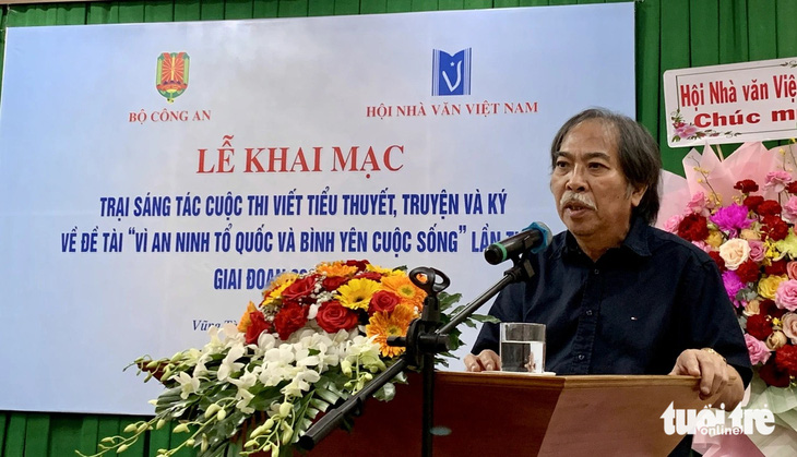 Chủ tịch Hội Nhà văn Việt Nam Nguyễn Quang Thiều - Ảnh: HOÀI PHƯƠNG