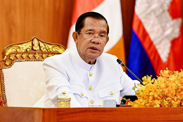 Ông Hun Sen, cựu thủ tướng, chủ tịch Thượng viện Campuchia - Ảnh: AFP