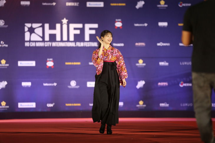 Diễn viên Nakatani Akari, người đóng vai nàng thơ Michiko Yoshii của cố nhạc sĩ Trịnh Công Sơn trong phim Em và Trịnh - Ảnh: T.T.D.