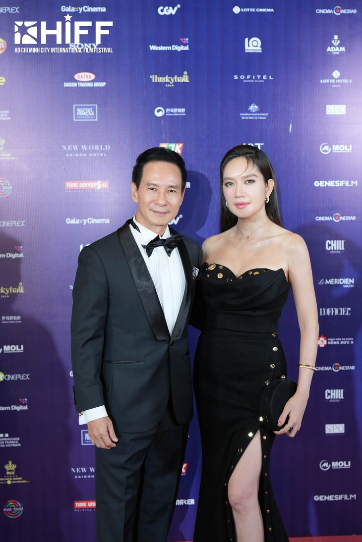 Vợ chồng nghệ sĩ Lý Hải - Minh Hà vừa là đại sứ truyền thông, vừa là các nhà làm phim có phim được giới thiệu trong khuôn khổ HIFF - Lật mặt 7 - Ảnh: BTC