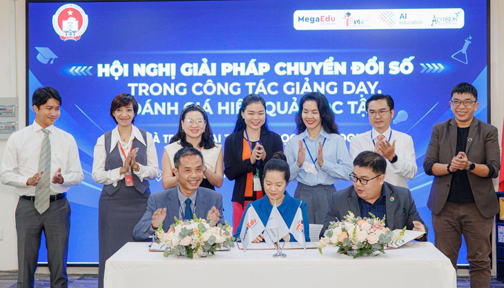 Lễ ký kết hợp tác giữa công ty MegaEdu, iSMART Education và AI Education tại TP HCM đã diễn ra thành công tốt đẹp