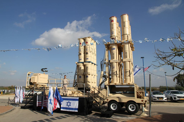 Hệ thống phòng thủ tên lửa Arrow 3 được chuyển giao cho Không quân Israel ngày 18-1-2017 - Ảnh: BỘ QUỐC PHÒNG ISRAEL
