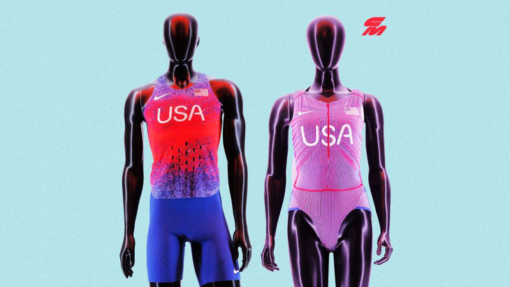 Trang phục thi đấu của đội tuyển điền kinh Mỹ ở Olympic Paris 2024 - Ảnh: Getty