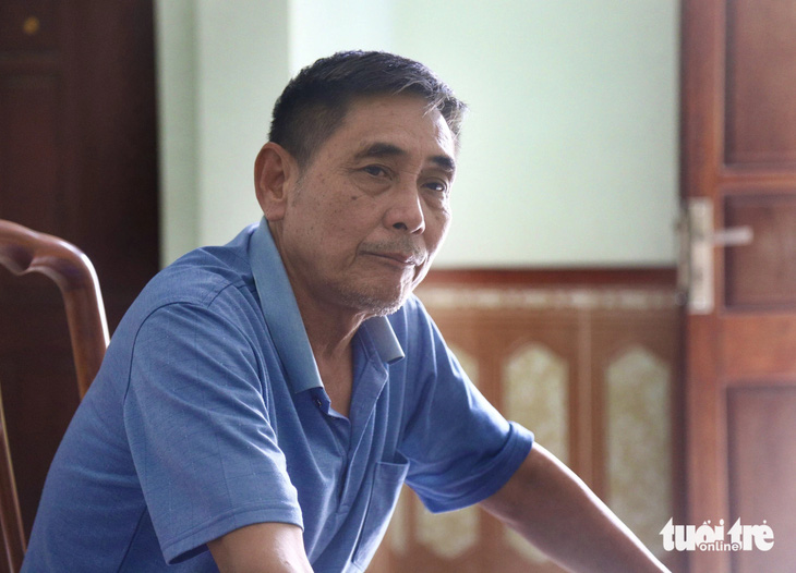 Ông Lê Văn Nhường - một trong bốn cán bộ thôn vướng lao lý vì giao thầu đất trái thẩm quyền để lấy tiền làm nông thôn mới - Ảnh: DANH TRỌNG