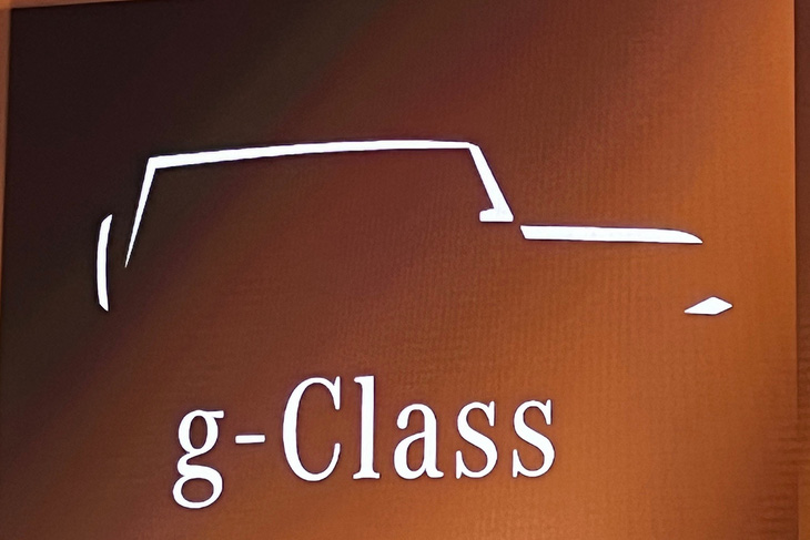 Tên xe được chính Mercedes-Benz cách điệu hóa bằng việc viết chữ g thường để so sánh với G-Class tiêu chuẩn lớn hơn - Ảnh: Mercedes-Benz
