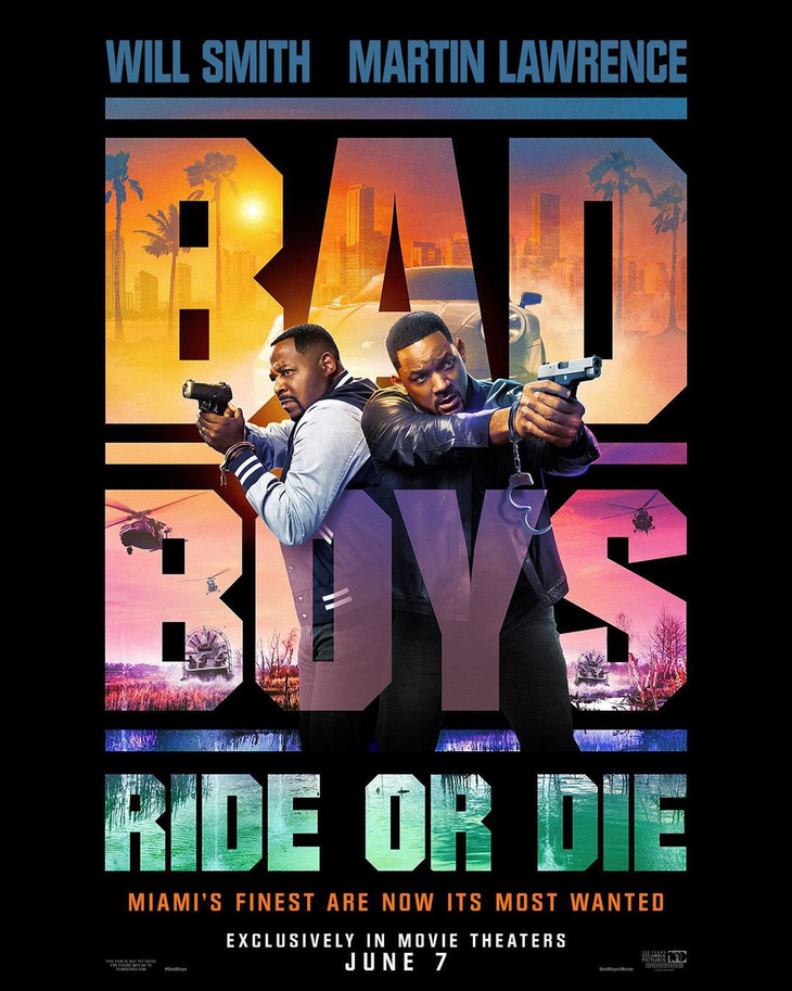 Poster 'Bad boys: Ride or die' (tựa việt: Những gã trai hư: Chơi hay bị xơi)