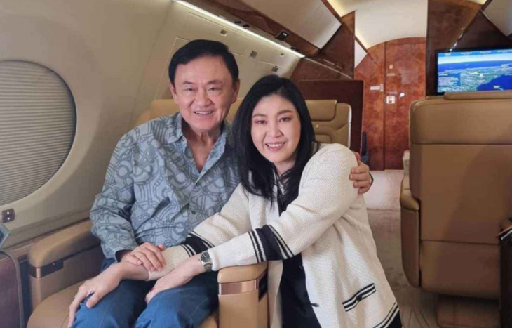 Ông Thaksin Shinawatra và em gái Yingluck Shinawatra - Ảnh: FACEBOOK
