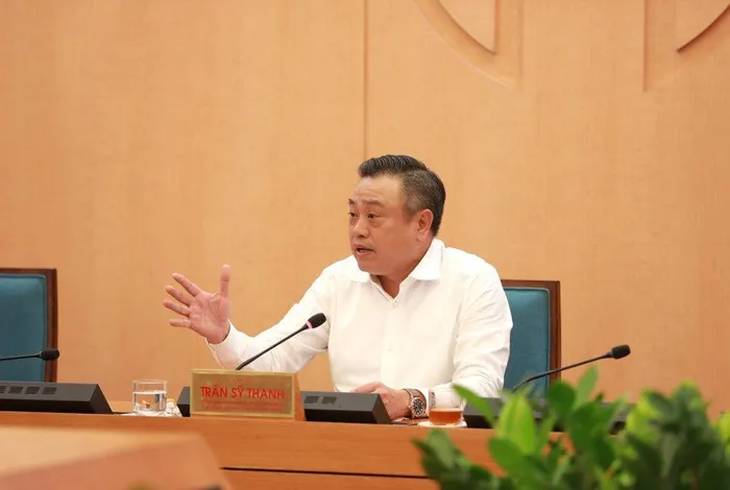 Chủ tịch UBND TP Hà Nội Trần Sỹ Thanh đã chủ trì phiên họp - Ảnh: UBND TP 