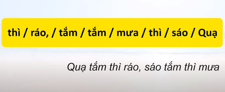 Thử tài tiếng Việt: Sắp xếp các từ sau thành câu có nghĩa (P66)- Ảnh 4.