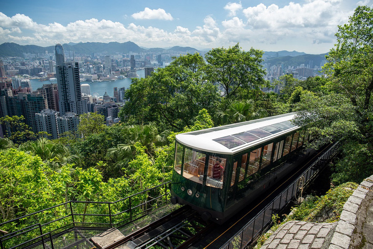 The Peak Tram vừa được nâng cấp nhằm đáp ứng nhu cầu gia tăng của du khách.