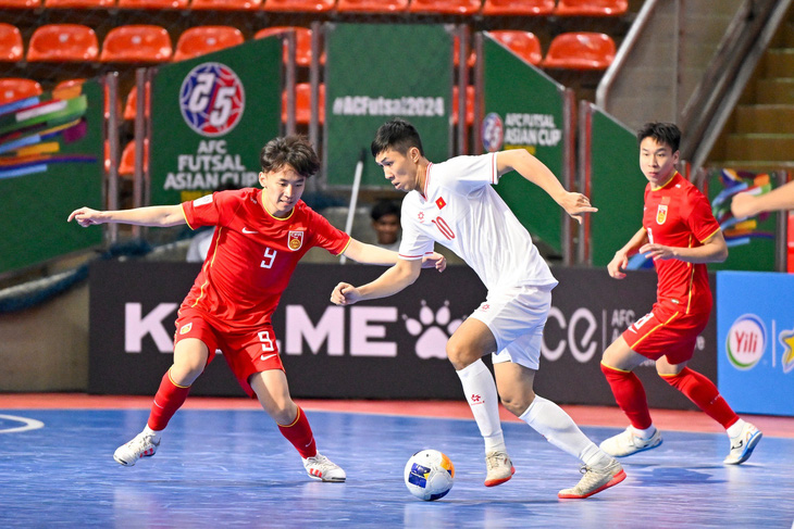 Tuyển futsal Việt Nam chỉ cách vé đi World Cup 1 trận - Ảnh: VFF