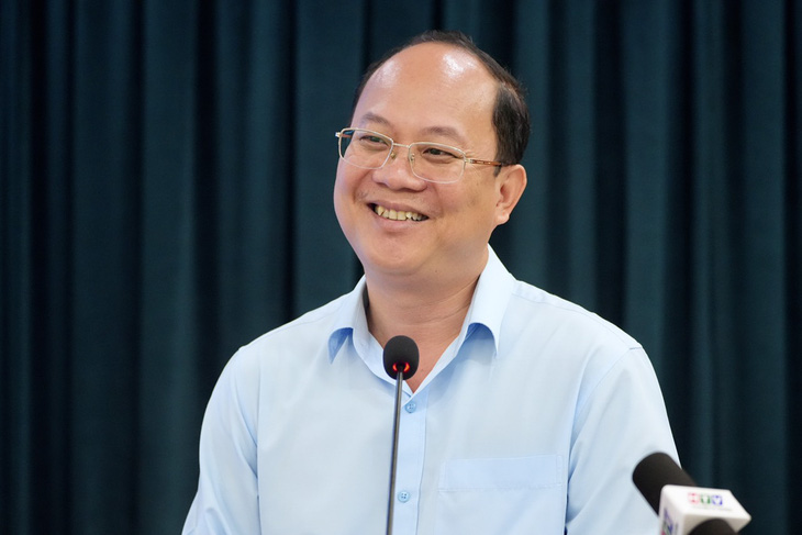 Phó bí thư thường trực Thành ủy TP.HCM Nguyễn Hồ Hải phát biểu tại hội nghị - Ảnh: HỮU HẠNH