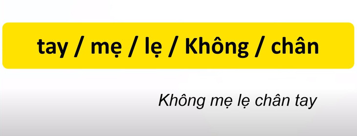 Thử tài tiếng Việt: Sắp xếp các từ sau thành câu có nghĩa (P53)- Ảnh 2.
