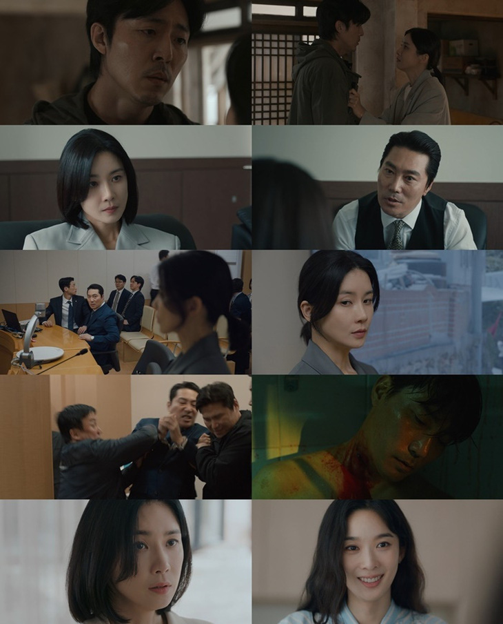 Diễn biến cuối tập 4 Lẩn trốn, trùm cuối phản diện &quot;đội lốt&quot; cô hàng xóm tốt tính, nhiệt tình Ha Yeon Joo (Lee Chung Ah thủ vai)