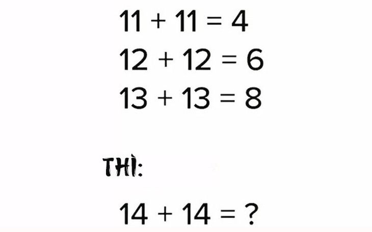 Câu đố IQ: Người thông minh có giải được bài toán này trong 5 giây?
