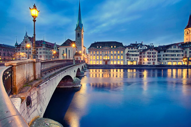Thành phố đứng hạng 3 là Zurich, nổi tiếng với sự sạch sẽ và khung cảnh đẹp như tranh vẽ - Ảnh: The Irish Independent