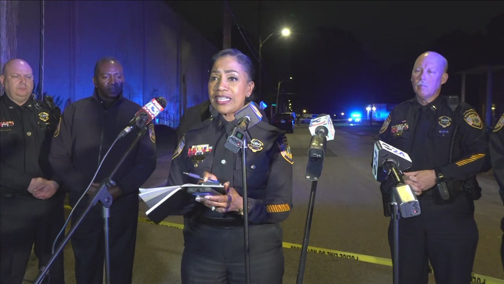 Cảnh sát trưởng Memphis C.J. Davis thông tin với truyền thông sau vụ việc - Ảnh chụp màn hình