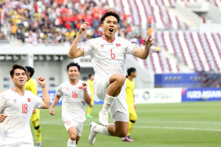 Chơi không thật hay nhưng tuyển U23 Việt Nam vẫn đánh bại U23 Malaysia - Ảnh: VFF