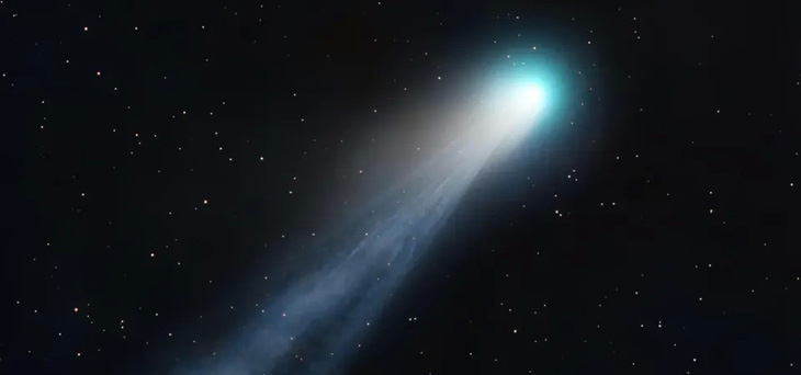 Sao chổi Quỷ với vệt màu xanh lục đặc trưng - Ảnh: FORBES