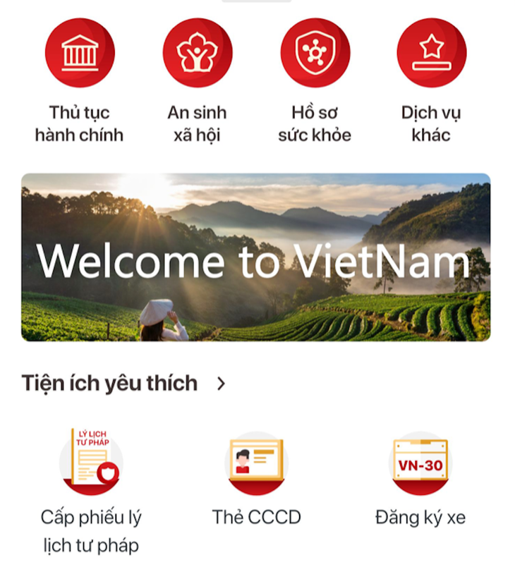 Phiếu lý lịch tư pháp được cấp thí điểm trên VNeID tại Hà Nội và Thừa Thiên Huế - Ảnh chụp màn hình