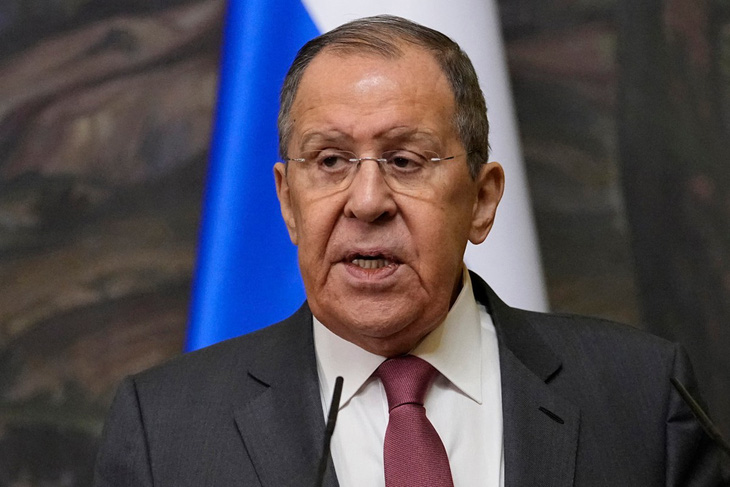 Ngoại trưởng Nga Sergei Lavrov cáo buộc phương Tây làm tăng nguy cơ xung đột hạt nhân - Ảnh: AFP