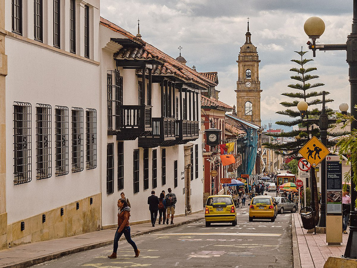 Một góc thành phố Bogotá của Colombia.