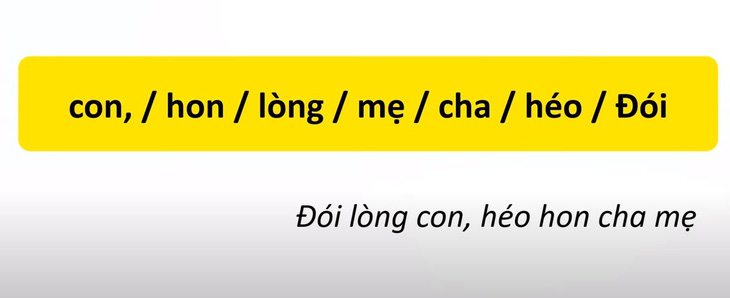 Thử tài tiếng Việt: Sắp xếp các từ sau thành câu có nghĩa (P71)- Ảnh 2.