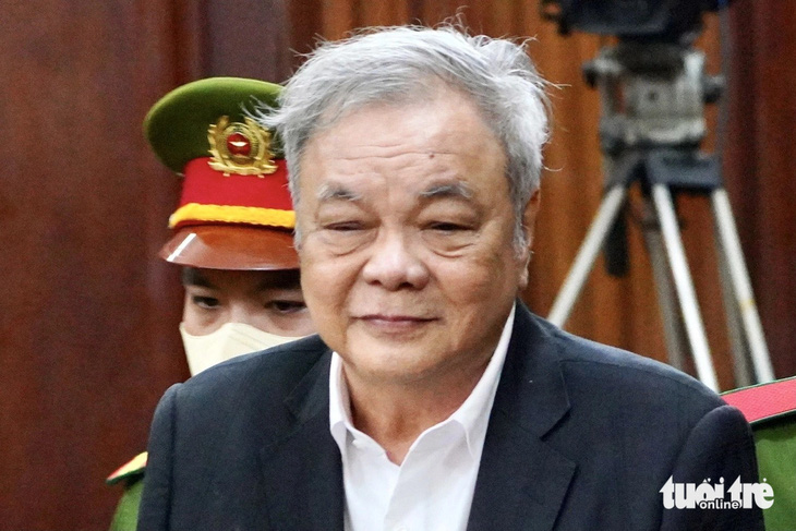 Bị cáo Trần Quí Thanh tại phiên tòa - Ảnh: HỮU HẠNH
