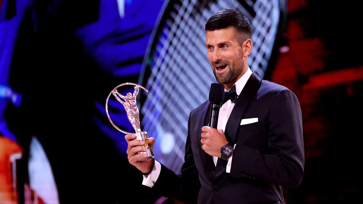 Djokovic lần thứ năm đoạt 'Oscar của thể thao' - Ảnh: ATP