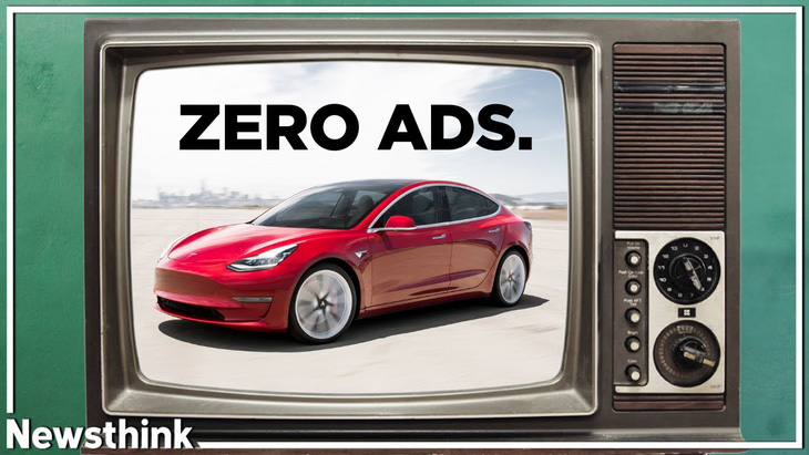 Tesla thử quảng cáo vào năm 2023 và... ngừng quảng cáo vào năm 2024 - Ảnh: Newsthink