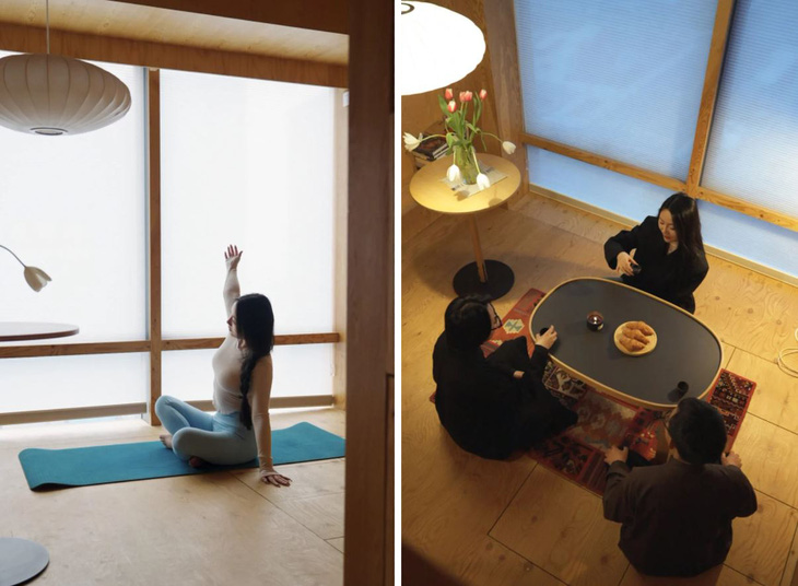 Gong thích tập yoga và thỉnh thoảng mời bạn bè về nhà uống trà.