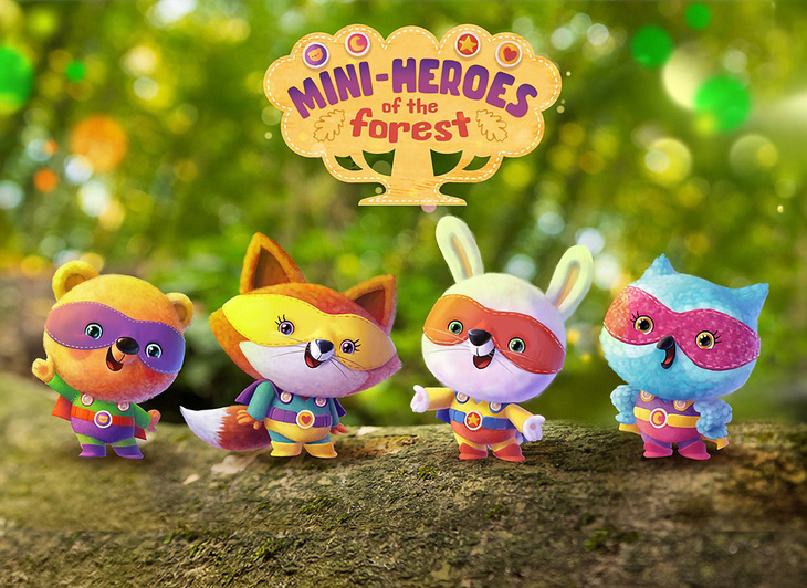 Mini-Heroes of the Forest sử dụng hoạt hình 3D đẹp mắt.