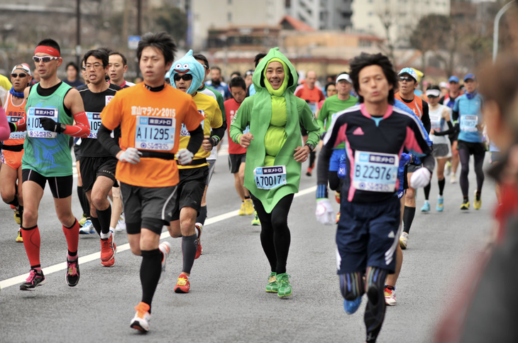 Các runner Nhật Bản, một trong những quốc gia có phong trào marathon phát triển, cũng thường cosplay khi góp mặt vào các đường chạy. 