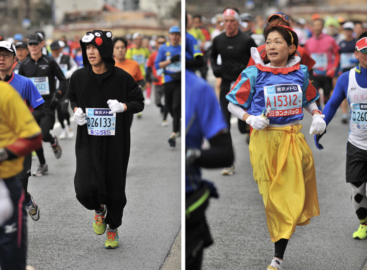 ...luôn là phương châm của các runner thường cosplay khi tham gia đường đua marathon.