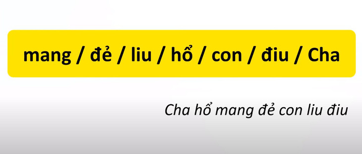 Thử tài tiếng Việt: Sắp xếp các từ sau thành câu có nghĩa (P74)- Ảnh 4.