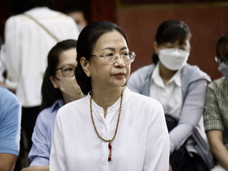 Bà Nguyễn Thị Bích Hạnh (cựu cục phó Cục Thuế TP.HCM) tại phiên tòa phúc thẩm - Ảnh: KHẮC HIẾU